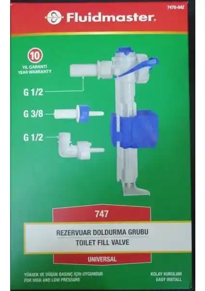 Fluidmaster Gömme Rezervuar Şamanırası: Dayanıklı ve Kolay Montajlı Modern Çözüm