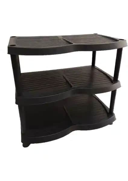 Foldhom 3 Katlı Plastik Ayakkabılık: Modern ve Pratik Depolama Çözümü