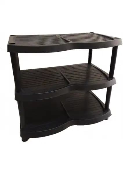 Foldhom 3 Katlı Plastik Ayakkabılık: Modern ve Pratik Depolama Çözümü