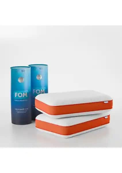 FOM 2'li Tombik Ortopedik Visco Yastık Seti Uyku Kalitenizi Artırmak İçin Tasarlandı