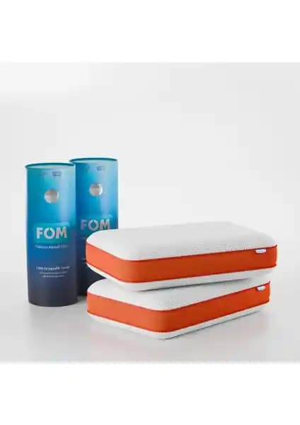 FOM 2'li Tombik Ortopedik Visco Yastık Seti Uyku Kalitenizi Artırmak İçin Tasarlandı