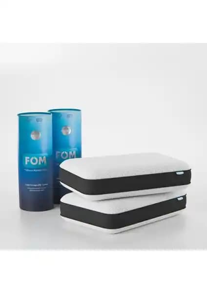 FOM 2'li Tombik Ortopedik Visco Yastık Seti Uzun Ömürlü ve Ergonomik Tasarım