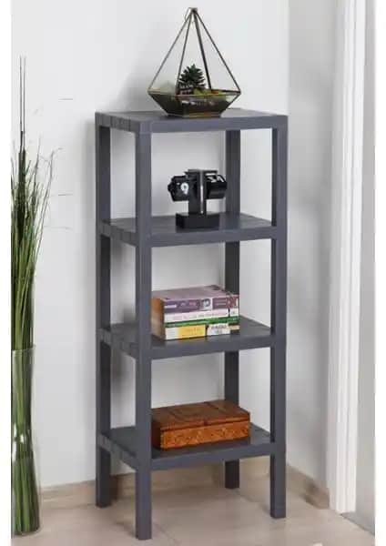 Frapan Home 4 Katlı Plastik Raf Ünitesi: Modern ve Dayanıklı Depolama Çözümü