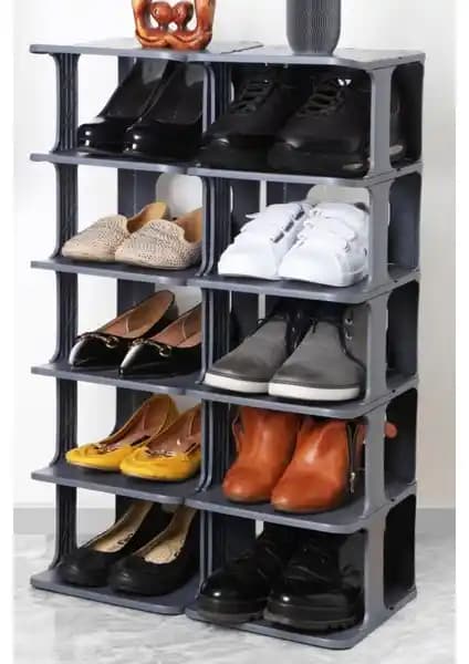 Frapan Home 5 Katlı Plastik Ayakkabılık: Modern ve İşlevsel Depolama Çözümü
