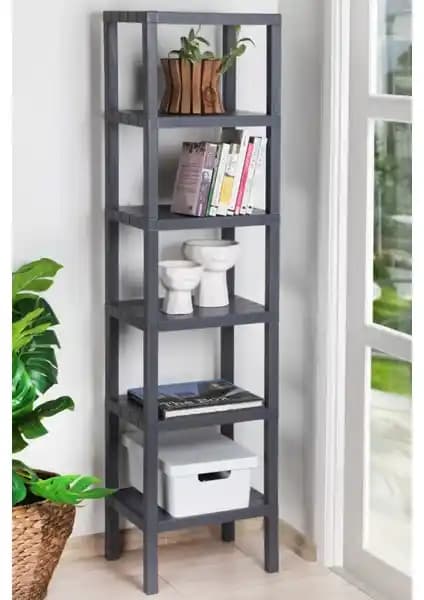 Frapan Home 6 Katlı Plastik Raf Ünitesi: Çok Yönlü ve Dayanıklı Depolama Çözümü