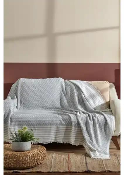 Fushia Trio Natural Keten Koltuk Örtüsü: Modern ve Doğal Şıklık İçin Mükemmel Seçenek