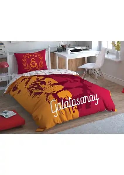 Galatasaray Aslan Logo Temalı Tek Kişilik Lisanslı Nevresim Takımı Özellikleri ve Kullanıcı Yorumları