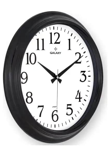 Galaxy 1962-K Premium Büyük Siyah Ofis Duvar Saati Estetik ve Fonksiyonellik Sunar
