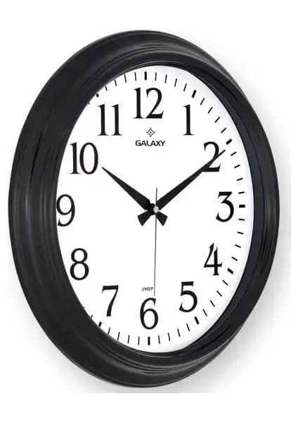 Galaxy 1962-K Premium Büyük Siyah Ofis Duvar Saati Estetik ve Fonksiyonellik Sunar