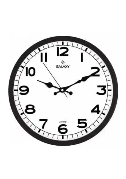 Galaxy 216-K Siyah Klasik Duvar Saati Modern ve Şık Tasarımıyla Dekorasyonun Tamamlayıcısı