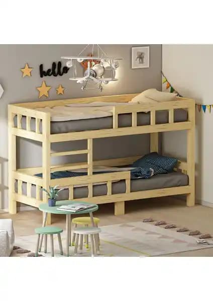 Givayo Wood's Stefani Montessori Yatak Ranza: Doğal ve Güvenilir Çocuk Odası Mobilyası