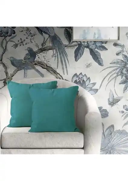 Goccia 2'li Kadife Dokulu Dikdörtgen Kırlent Kılıfı Modern ve Dayanıklı Tasarım