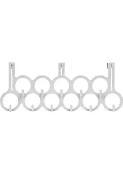 Gondol G-263 Plastik Kapı Arkası Askısı: Dayanıklı ve Şık Çoklu Kanca Tasarımı