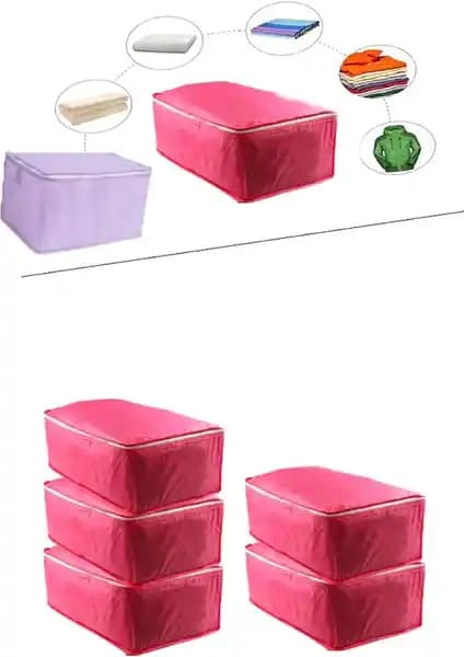 Göznuru Gri 6 Adet Hurç Seti ile Evinizde Düzen ve Şıklık Sağlayın