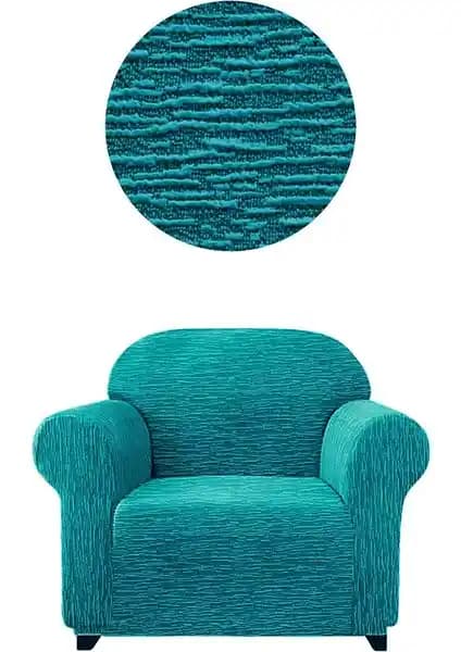 GüzelEvim Tekstil Jakar Düz Desen Tekli Koltuk Kılıfı ve Berjer Koruma Örtüsü