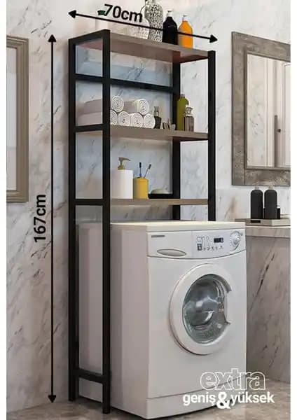 Güzelkan Madeni Eşya Çamaşır Makinesi Üstü Düzenleyici Rafı Analizi ve Kullanıcı Değerlendirmeleri