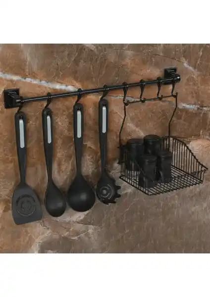 Hagen Metal Duvar Askı Rayı ve Sepet Seti Modern ve Dayanıklı Depolama Çözümü