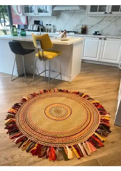 Halımax Milda Jüt Hasırlı El Örgüsü Kilim: Doğal ve Estetik Tasarımıyla Ev Dekorasyonunu Zenginleştirir