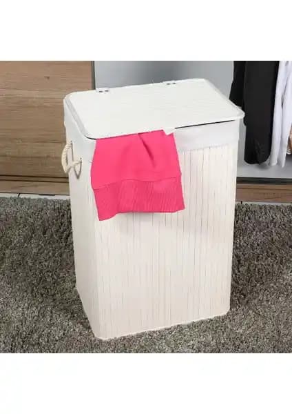 Handy Mate Adore Bambu Çamaşır Sepeti: Şık ve Dayanıklı Modern Depolama Çözümü