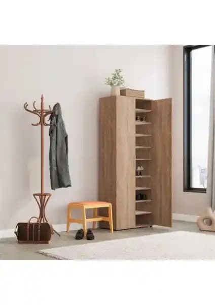 Handy Mate Adore Dorya Klasik 12'li Ahşap Askılık: Estetik ve Dayanıklı Depolama Çözümü