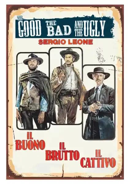 Hayat Poster Iyi Kötü Çirkin Retro Vintage Ahşap Duvar Dekoru 20x30 cm dayanıklı tasarım