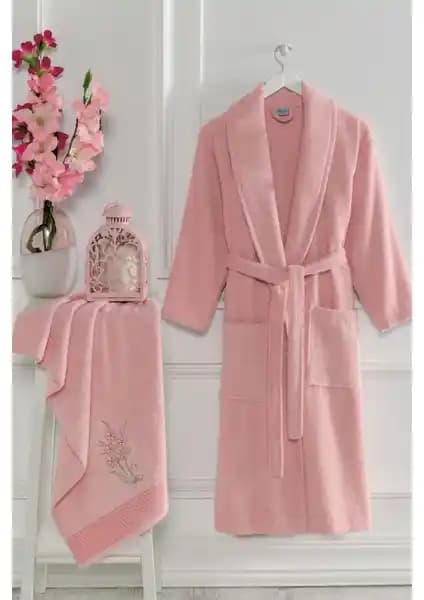 Hepsine Rakip Şalyaka Pamuklu Banyo Bornoz Takımı - Konfor ve Şıklık İçin Uygun Seçenek