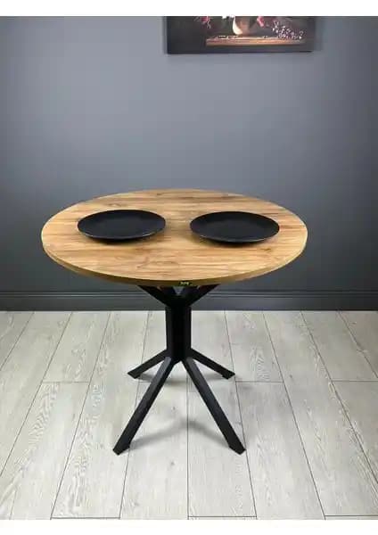 Hey Modüler Mobilya Saray Yuvarlak Mutfak Masası Modern Estetik ve Dayanıklı Tasarım