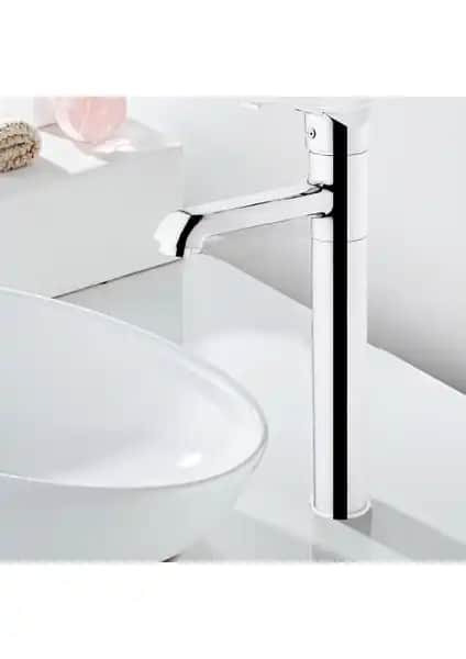 Hms Aç Kapa Çanak Tipi Uzun Yüksek Lavabo Bataryası - Modern Tasarım ve Dayanıklılık