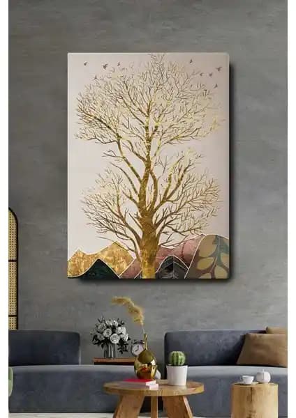 Home Arths Dekoratif Soyut Altın Ağaç Kanvas Tablo Modern İç Mekanlar İçin Şık Tasarım
