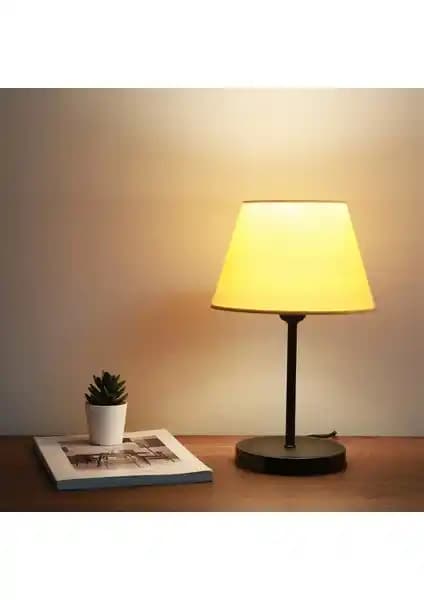 Homing Kumaş Başlık Siyah Gövde Abajur ile Modern ve Şık Aydınlatma Çözümü