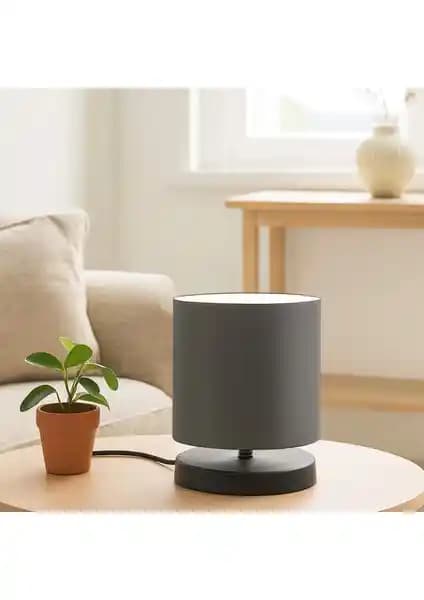 Homing Tasarım Mini Abajur Antrasit Gri: Modern ve Şık İç Mekan Aydınlatma Çözümü