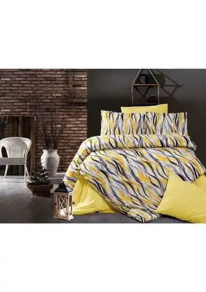 İdil Store Lüks Çift Kişilik Pamuk ve Polyester Karışımlı Nevresim Takımı