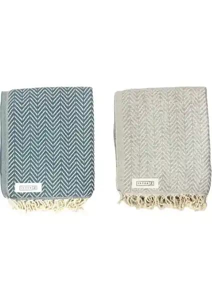 INTER Z 2'li Peştemal Set: Çok Amaçlı Hafif ve Şık Plaj Havluları