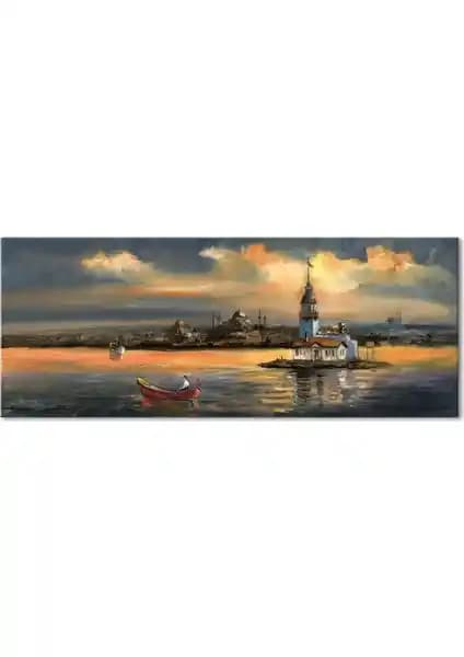 İstanbul Kız Kulesi Kanvas Tablo Modern Dekorasyon ve Sanat Tutkunları İçin
