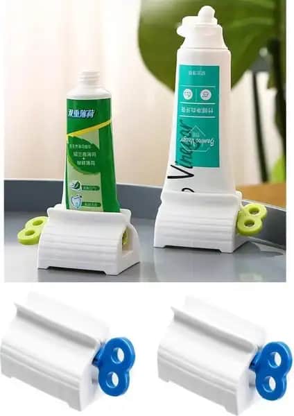 Jetfast 2 Adet Mavi Beyaz Renk Çevirmeli Pratik Diş Macunu Sıkacağı Ürün Tanıtımı ve Özellikleri