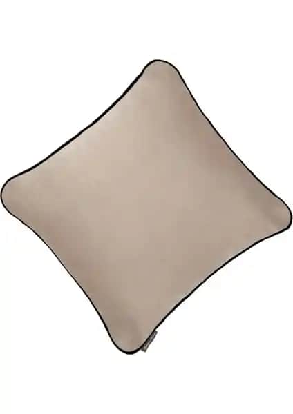 Ju Yaratıcı Tasarım Biyeli Kırlent Yastık Kılıfı Vizon Estetik ve Kalite Bir Arada