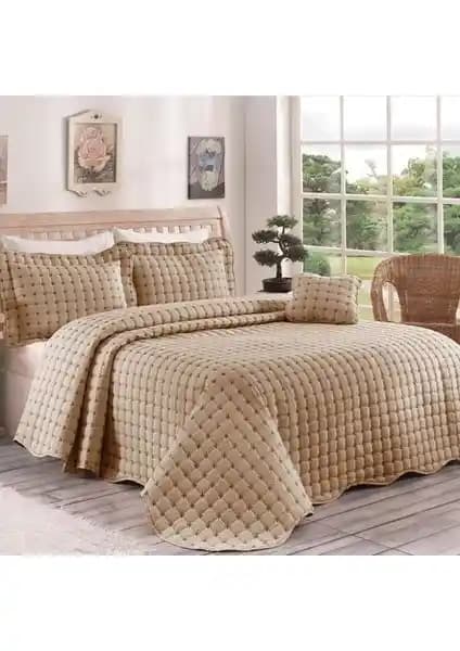 Kadınca Dükkan Çift Kişilik Zen Yatak Örtüsü Kapuçino Renk Seçenekleri ve Özellikleri