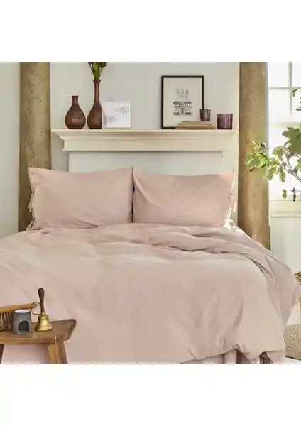 Karaca Home 4 Element Blush %100 Pamuk Çift Kişilik Nevresim Takımı Şıklık ve Konforun Buluşması