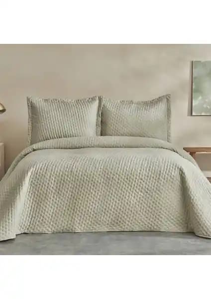 Karaca Home Breeze Soft Adaçayı Renkli Çift Kişilik Yatak Örtüsü ve Yastık Kılıf Seti