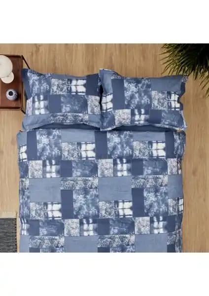 Karaca Home Denim Patch Tek Kişilik Nevresim Takımı: Şık ve Dayanıklı Pamuk Tasarım