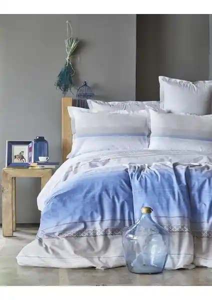 Karaca Home Lapis İndigo Pamuk Çift Kişilik Nevresim Takımı Şık ve Konforlu Tasarım