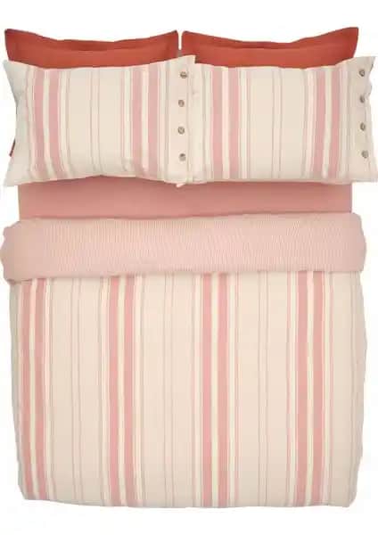 Karaca Home Palma Çift Kişilik Terracotta Nevresim Takımı Modern ve Şık Tasarım