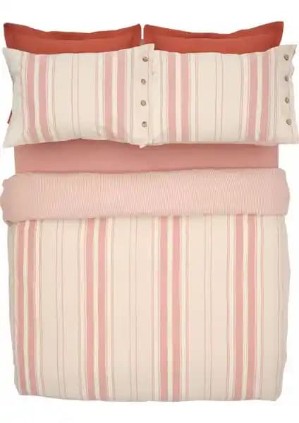 Karaca Home Palma Çift Kişilik Terracotta Nevresim Takımı Modern ve Şık Tasarım