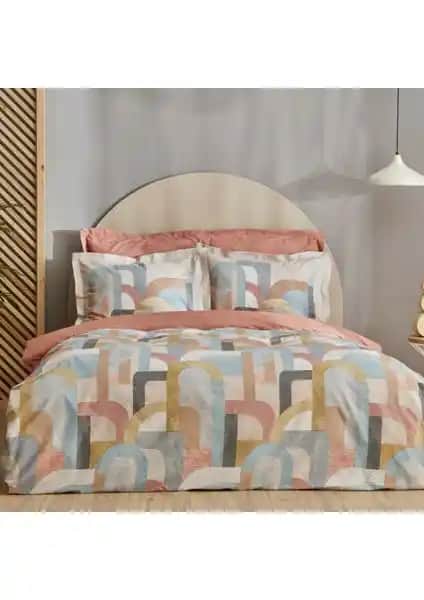 Karaca Home Sava %100 Pamuk Çift Kişilik Nevresim Takımı Şık ve Konforlu Tasarım