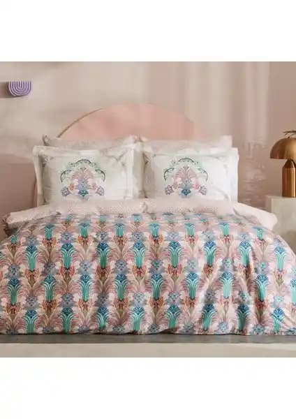 Karaca Home Saviny %100 Pamuk Saten Çift Kişilik Nevresim Takımı Şık ve Konforlu Tasarım