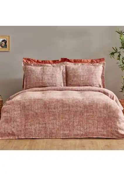 Karaca Home Valerine Kiremit Renkli Çift Kişilik Yatak Örtüsü Seti Estetik ve Dayanıklı Tasarım