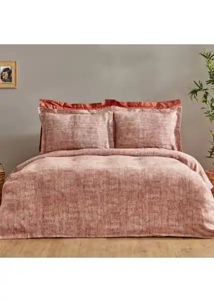 Karaca Home Valerine Kiremit Renkli Çift Kişilik Yatak Örtüsü Seti Estetik ve Dayanıklı Tasarım