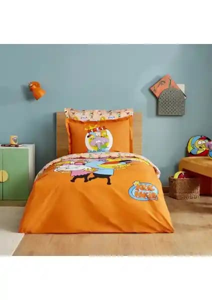 Karaca Home ve Kral Şakir İş Birliğiyle %100 Pamuklu Tek Kişilik Nevresim Takımı