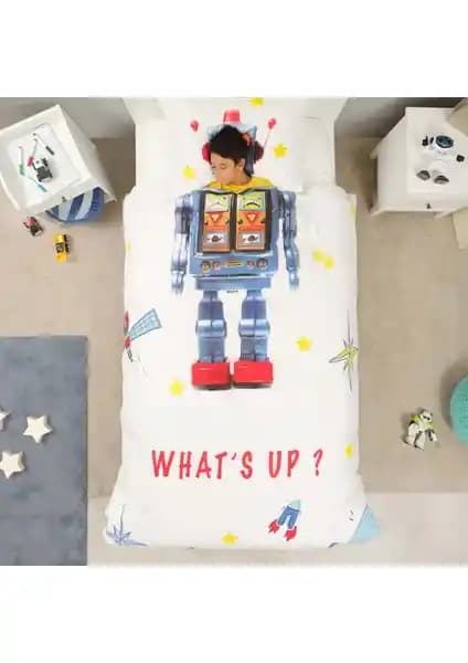 Karaca Home Young Robot Nevresim Takımı: Şık ve Konforlu Genç Yatak Odası Seti