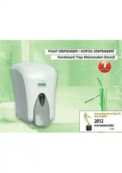 Karahisarlı Vialli F6 Hazneli Köpük Sabun Dispenseri Modern Tasarım ve Yüksek Performans